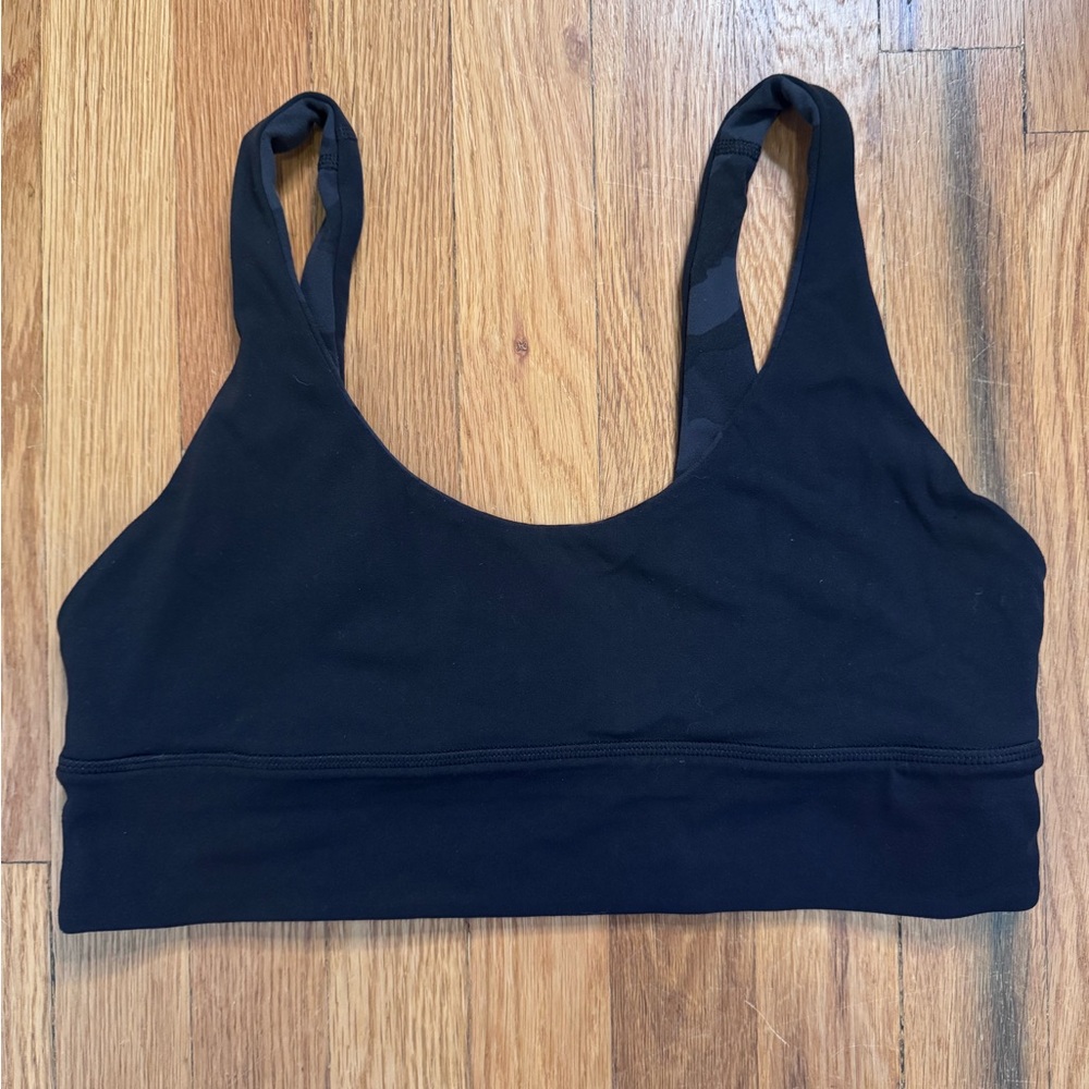 Lululemon Align Reversable Bra 365 Heritage Camo/Deep Coal sz 12